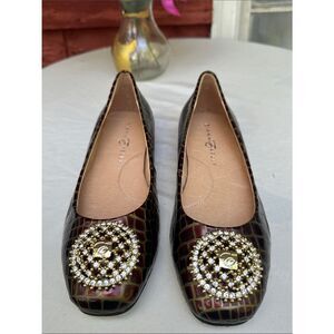 Diana E Kelley Croc Embellished Dress Shoes